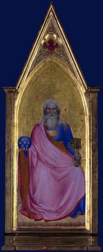 欧洲12-19世纪油画六_GIOVANNI da Milano - Christ of the Apocalypse - Central Pinnacle Panel